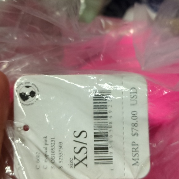 FREE PEOPLE MOVEMENT Tropical Pink High-Rise 7/8 Length Good Karma Leggings NEW - Picture 6 of 6